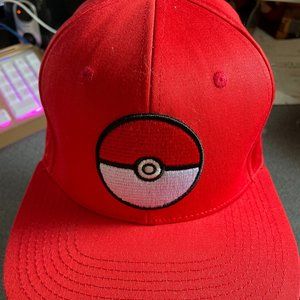SPECIAL EDITION NINTENDO-POKEMON POKEYBALL BASEBALL-SKATER HAT CAP RED COLOR